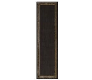 Hampton Bay Brown/Black 2 x Doormat 2 ft. x 7 ft. Area Rug