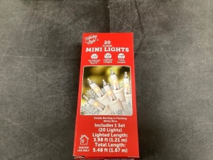 Box of Clear Mini Christmas Lights 20ct