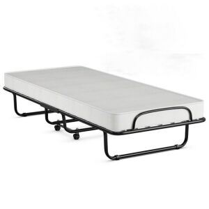 Rollaway Folding Bed with Memory Foam Mattress and Sturdy Metal Frame