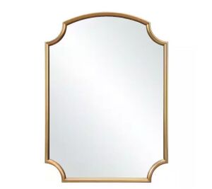 Home Decorators Collection 19.75 in. W x 27.5 in. H Novelty/Specialty Polystyrene Framed Wall Mirror in Gold