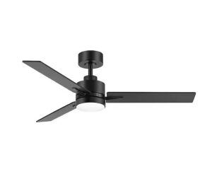 Breezary Alonso 48 in. Indoor Black Ceiling Fan with Integrated LED Light and Remote Control Included