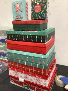 Set of 9 Christmas Boxes