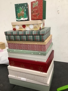 Set of 9 Christmas Boxes