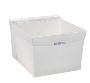 MUSTEE Utilatub 20 in. x 24 in. Structural Thermoplastic Wall-Mount Utility Tub in White