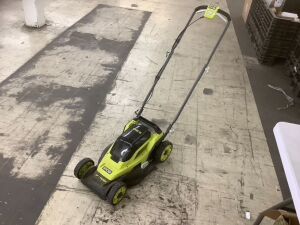 RYOBI ONE+ 18V 13 in. Cordless Battery Walk Behind Push Lawn Mower with 4.0 Ah Battery and Charger