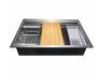 AKDY&nbsp;30 in. Drop-in Single Bowl 18 Gauge Brushed Stainless Steel Workstation Kitchen Sink with Accessories