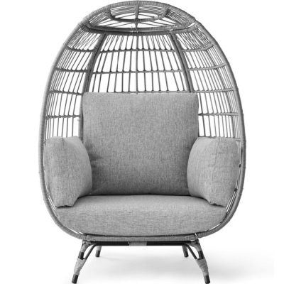 Wicker Egg Chair Oversized Indoor Outdoor Patio Lounger