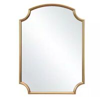 Home Decorators Collection&nbsp;19.75 in. W x 27.5 in. H Novelty/Specialty Polystyrene Framed Wall Mirror in Gold