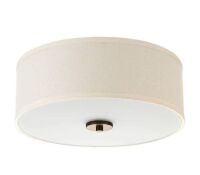 Progress Lighting&nbsp;Inspire Collection 13 in. 2-Light Antique Bronze Kitchen Transitional Ceiling Light Drum Flush Mount