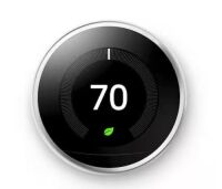 Google&nbsp;Nest Learning Thermostat - Smart Wi-Fi Thermostat - Polished Steel&nbsp;