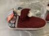 Lot of (5) Women's Bootie Slippers, Large 9-10 - 3