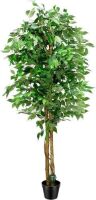 VIVOSUN 6FT Artificial Ficus Silk Tree Potted Plant&nbsp;
