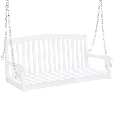 Wooden Porch Swing w/ Hanging Chains. Appears New