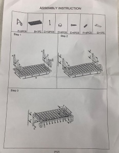 Metal Hanging Shelf, E-Comm Return