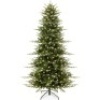 Pre-Lit Artificial Aspen Noble Fir Christmas Tree w/ Metal Stand 4.5ft