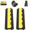 VEVOR 2 Channel Heavy Duty Cable Protector Ramp, 40", 2 Pack