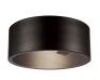 Globe Electric&nbsp;Teagan 1-Light Dark Bronze Outdoor Indoor Flush Mount Ceiling Light