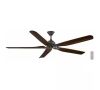 Hampton Bay Danetree 72 in. Indoor/Outdoor Natural Iron Ceiling Fan with Hand Carved Wood Blades and Remote Control Included