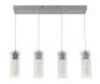 Artika&nbsp;Hologram 21-Watt 4 Light Chrome Modern Integrated LED Pendant Light Fixture