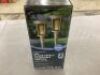 Hampton Bay&nbsp;Ambrose Solar 6 Lumens Natural Oak Integrated LED Flicker Flame Torch Path Light with Adjustable Height, 2-Pack - 3