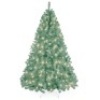 Pre-Lit Artificial Sage Green Christmas Tree w/ Incandescent Lights 4.5ft