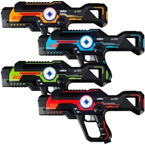 Set of 4 Infrared Laser Tag Blasters w/ 4 Game Modes, Lights & Sounds