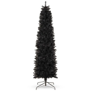 Black Artificial Pencil Holiday Christmas Tree 6ft