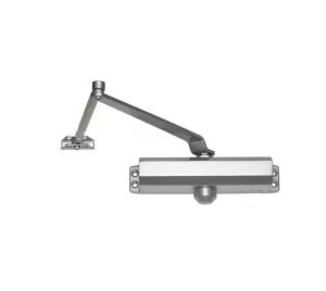 Global Door Controls Commercial Grade 3 Door Closer with Parallel Arm Bracket in Aluminum - Size 3