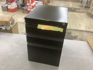 Black Filing Cabinet - Small Dents 