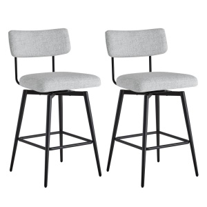 CHITA Swivel Counter Height Bar Stool Chairs, Set of 2