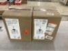 Lot of (2)&nbsp;Hampton Bay&nbsp;Mullins 10 in. 1-Light Coal and Honey Gold Pendant Hanging Light - 2