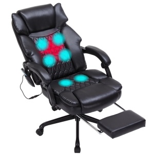 HESL Big and Tall Office Chair with Massage and Heated Lumbar Support