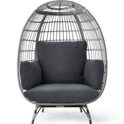 Wicker Egg Chair Oversized Indoor Outdoor Patio Lounger