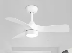 Breezary Sawyer III 32 in. Integrated LED Indoor White Ceiling Fan with Light and Remote Control Included