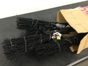 Box of Light Up Glitter Brooms