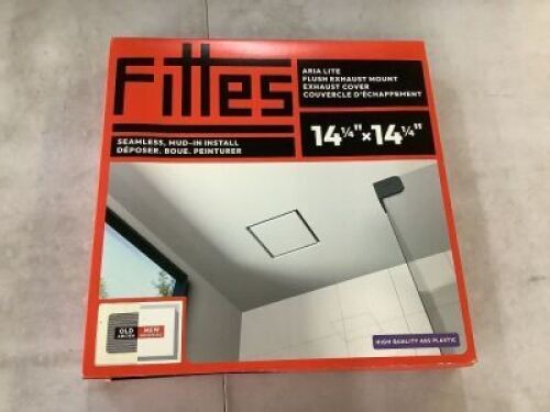 FITTES Flush Exhaust Mount (Lite) 14.25 in. x 14.25 in. White