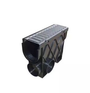 RELN Storm Drain 4.5 in. x 13.25 in. Inline Basin Complete with Galvanized Grate