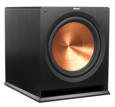 Klipsch 15" Front-Firing Subwoofer, Brushed Black Polymer Veneer