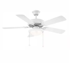 Trice 44 in. LED Matte White Ceiling Fan