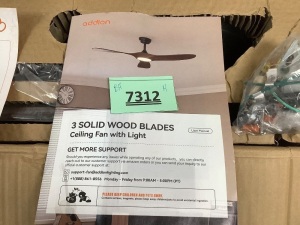 3 80" Blade Ceiling Fan With Light