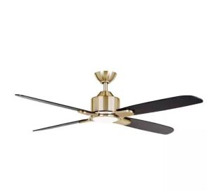 Hampton Bay Chelia 56 in. Indoor Gold LED Ceiling Fan with Reversible Blades and Color Changing Technology