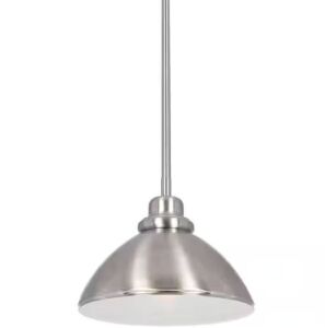 Volume Lighting 1-Light Brushed Nickel Interior Pendant