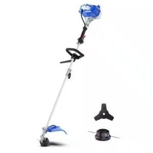 WILD BADGER POWER 26cc Weed Wacker Gas 3 in. 1 String Trimmer/Edger 17 in. with 10 in. Brush Cutter, Rubber Handle and Shoulder Strap