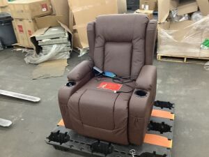 Electric Power Lift Recliner Massage Chair w/ Heat, USB Port, Cupholders