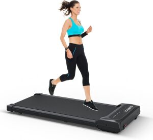 Under Desk Treadmill Portable Electric Treadmill Walking Pad for Home and Office Use with LCD Mobitor and Remote Control