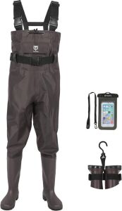 TIDEWE Bootfoot Chest Wader, Size 9 