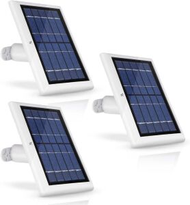 Wasserstein Solar Panel Compatible with Ring Spotlight Cam Plus/Pro/Battery, and Ring Stick Up Cam Battery, 3 Pack