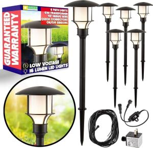 GreenLighting Low Voltage Landscape Lights, 6 Pack