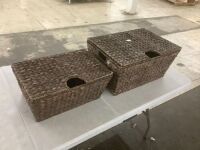 Lot of (2) Storage Baskets