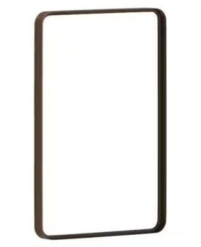 TAYLOR + LOGAN&nbsp;20 in. W x 30 in. H Modern Brushed Bronze Wall Mounted Mirror